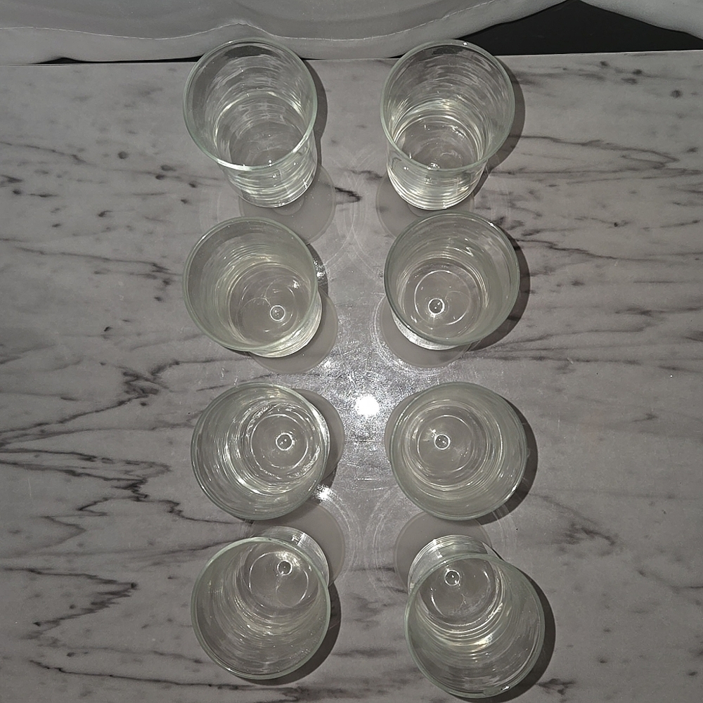 Vintage Frosted Stem Champagne Flute Glasses - Picture 6 of 7